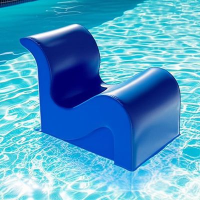 Blue Floating Pool Recliner Ergonomic Design for the Ultimate Poolside Experience