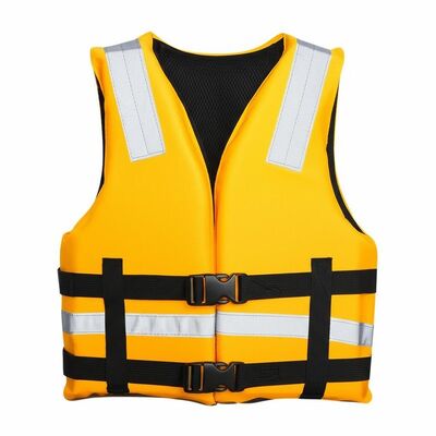 Kolory o wysokiej widoczności z paskami odblaskowymi foam life vest oferuje przepustną powłokę siatki i łatwe mycie ręczne z łagodną konserwacją mydłem