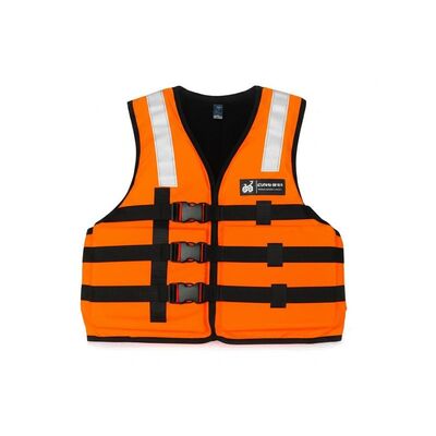 Chaleco salvavidas de espuma de celda cerrada que proporciona 15-20 libras de fuerza de flotación, adecuado para equipos profesionales de seguridad marina